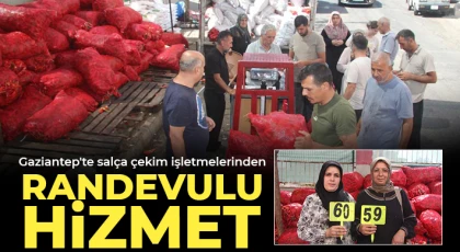Gaziantep'te salça çekim işletmelerinden randevulu hizmet