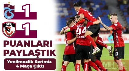 Puanları Paylaştık! Trabzonspor - Gaziantep FK: 1 - 1