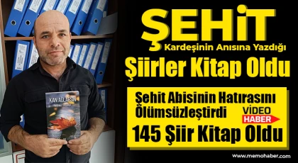 Şehit Kardeşinin Anısına Yazdığı Şiirler Kitap Oldu