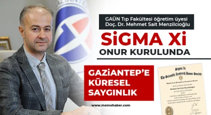 Doç. Dr. Mehmet Sait Menzilcioğlu Sigma Xi onur kurulunda 