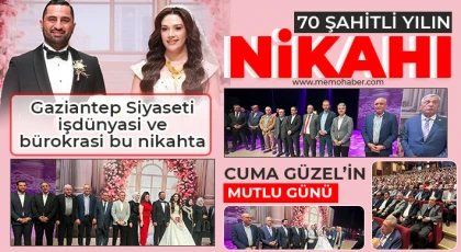 Gaziantep bu nikahta buluştu 