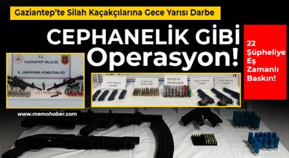 Gaziantep’te Silah Kaçakçılarına Operasyon!
