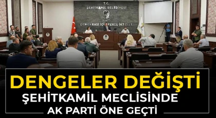 Şehitkamil meclisinde AK Parti öne geçti