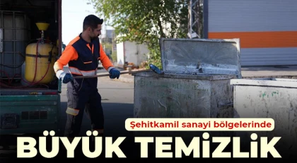 Şehitkamil sanayi bölgelerinde büyük temizlik