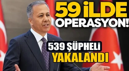 Bakan Yerlikaya: Siber suçlarla mücadele kapsamında 539 şüpheliyi yakaladık