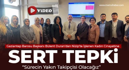 Bülent Duran’dan Nizip’te İşlenen Kadın Cinayetine Sert Tepki
