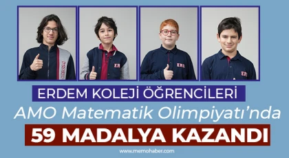 Erdem Koleji öğrencileri AMO Matematik Olimpiyatı’nda 59 madalya kazandı