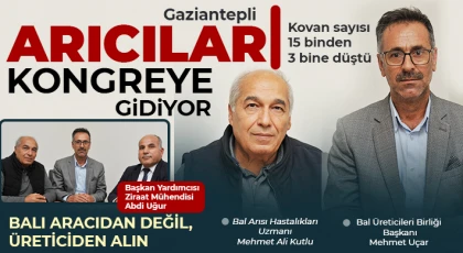 Gaziantepli arıcılar kongreye gidiyor