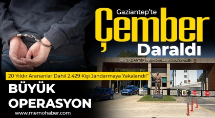 Gaziantep’te Jandarmadan Büyük Operasyon: Ekim Ayında 2.429 Aranan Şahıs Yakalandı!