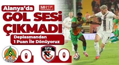 Maç Başladığı Gibi Sona Erdi! Gol Sesi Yok!