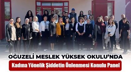 Oğuzeli MYO'da Kadına Yönelik Şiddetin Önlenmesi konulu panel