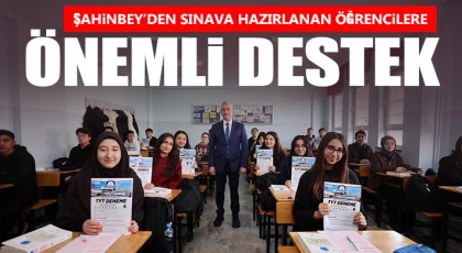 Şahinbey’den sınava hazırlanan öğrencilere önemli destek