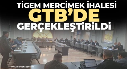 TİGEM mercimek ihalesi GTB’de gerçekleştirildi