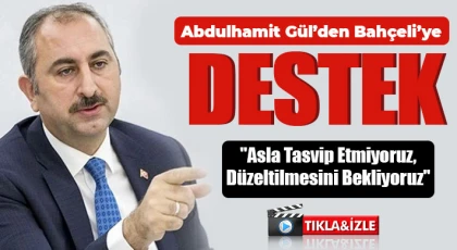 Abdülhamit Gül’den Bahçeli’ye destek
