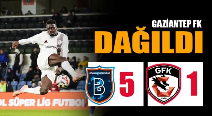 Gaziantep FK dağıldı! Başakşehir: 5 Gaziantep FK: 1