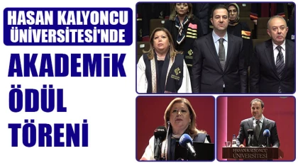 Hasan Kalyoncu Üniversitesi'nde "Akademik Ödül Töreni"