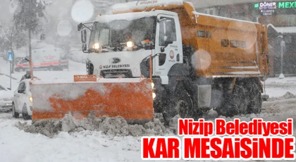 Nizip Belediyesi Kar Mesaisinde
