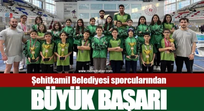 Şehitkamil Belediyesi sporcularından büyük başarı
