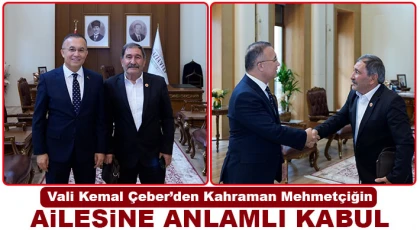 Vali Kemal Çeber’den Kahraman Mehmetçiğin Ailesine Anlamlı Kabul