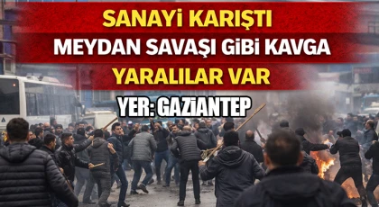 Gaziantep'te meydan savaşı gibi kavga: Yaralılar var
