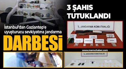 İstanbul'dan Gaziantep'e uyuşturucu sevkiyatına jandarma darbesi