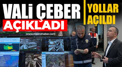Vali açıkladı: Yollar açıldı 