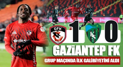 Ziraat Türkiye Kupası: Gaziantep FK: 1 - Kocaelispor: 0