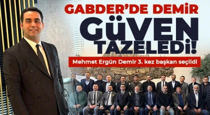 GABDER’de Demir, güven tazeledi! Mehmet Ergün Demir 3. kez başkan seçildi