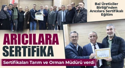 Gaziantep’te Arıcılara Sertifika