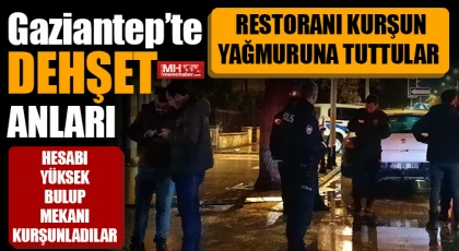 Gaziantep'te Hesap kavgası kurşunla bitti!