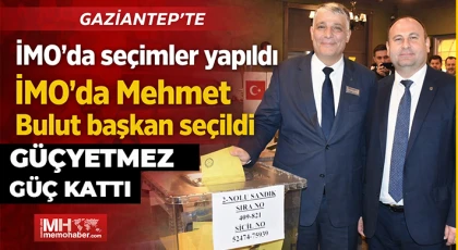 İMO’da seçimler yapıldı İMO’da Mehmet Bulut başkan seçildi