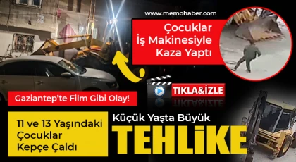 Mahallede Panik! Çalınan Kepçe Kazayla Son Buldu