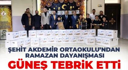 Şehit Akdemir Ortaokulu’ndan  Ramazan Dayanışması