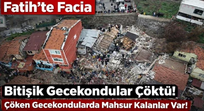 Bitişik halde bulunan 2 gece kondu çöktü!