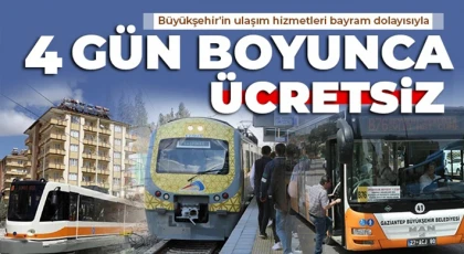 Büyükşehir’den Bayramda Ücretsiz Toplu Taşıma