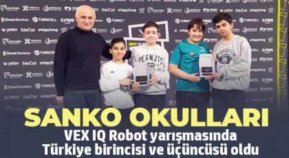 SANKO Okulları VEX IQ Robot yarışmasında Türkiye birincisi ve üçüncüsü oldu