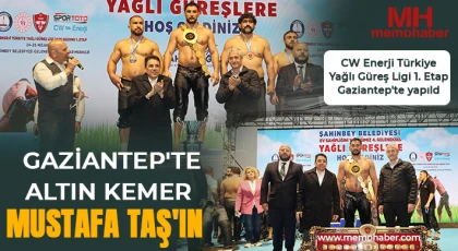 Gaziantep'te altın kemer Mustafa Taş'ın