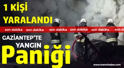 Gaziantep’te apartmanda yangın paniği