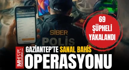 Gaziantep’te Yasa Dışı Bahis Operasyonu: Çok Sayıda Gözaltı
