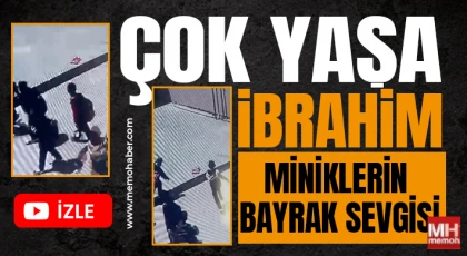 Gaziantep'te Miniklerin bayrak sevgisi: Duygulandırdı.