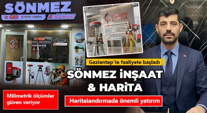 Gaziantep'te bir ilk: Harita ölçüm merkezi açıldı.