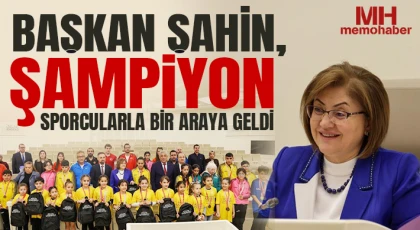 Başkan Şahin, şampiyon sporcularla bir araya geldi