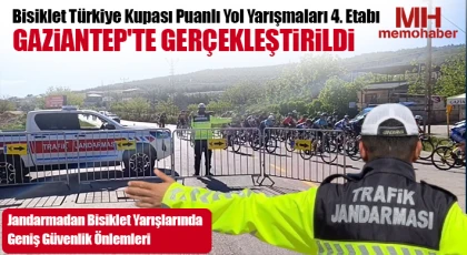 Bisiklet Türkiye Kupası Puanlı Yol Yarışmaları 4. etabı Gaziantep'te gerçekleştirildi