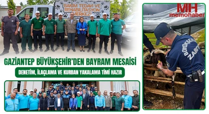 Gaziantep Büyükşehir’den bayram mesaisi