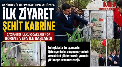 Gaziantep Ülkü Ocakları’nda Göreve Vefa ile Başlandı