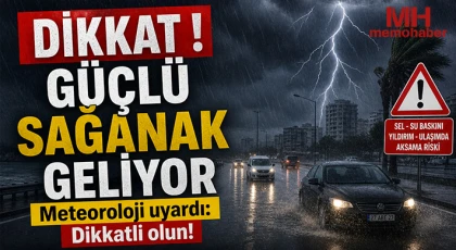 Gaziantepliler Dikkat! Meteoroloji uyardı! Sağanak Geliyor!