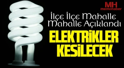 Gaziantep'te 11 Mayıs Elektrik Kesintisi Olacak Yerler