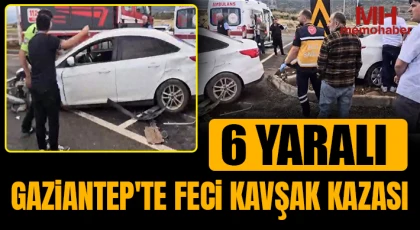 Gaziantep'te Korkutan Kaza: 6 Kişi Hastanelik Oldu