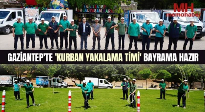 Gaziantep'te 'Kurban Yakalama Timi' bayrama hazır