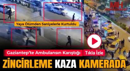Gaziantep’te Yürekleri Ağza Getiren Kaza!